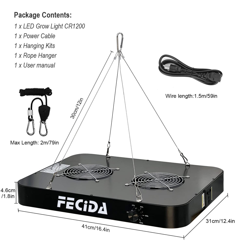 FECiDA LED Grow Light with daisy chain connection