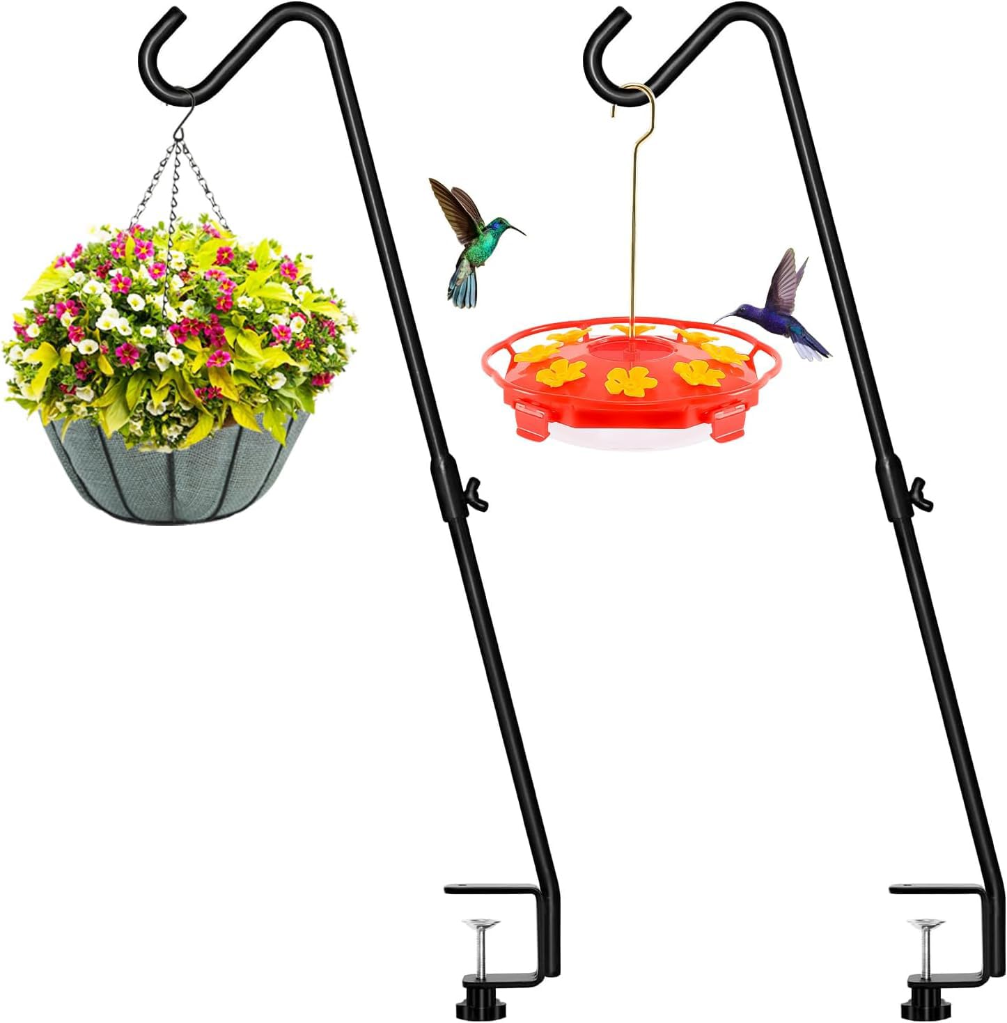 FEED GARDEN 29 Inch Adjustable Deck Hook front view, black
