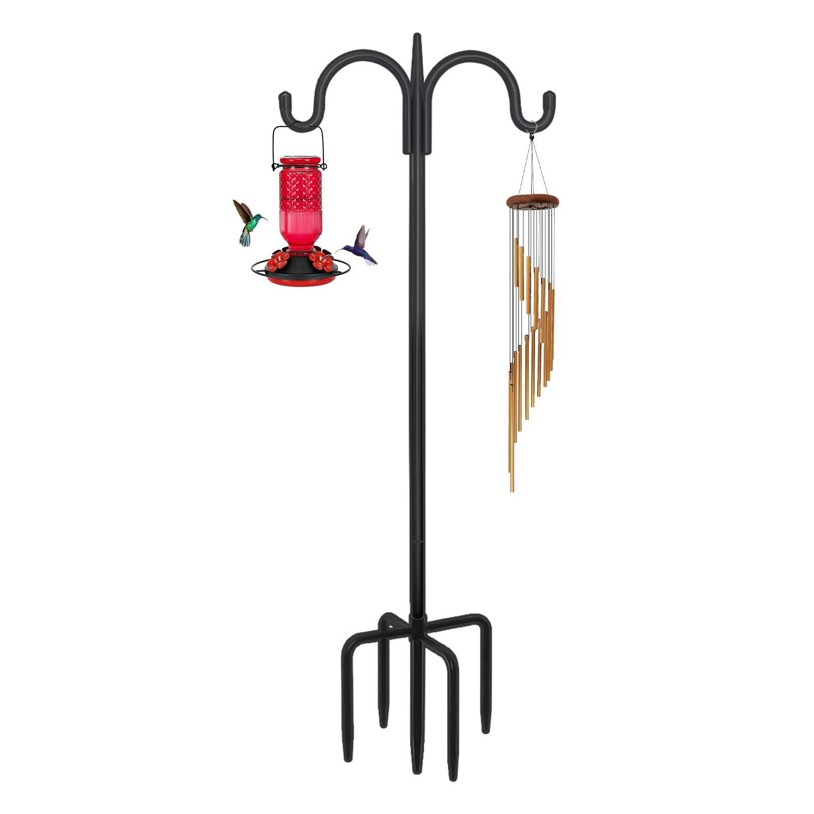 FEED GARDEN 76-inch black shepherds hook front view