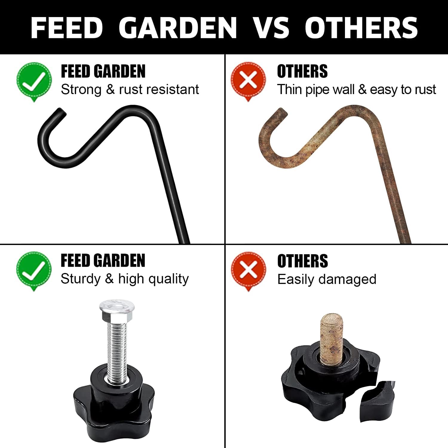 FEED GARDEN bird feeder hanger holding bird feeder