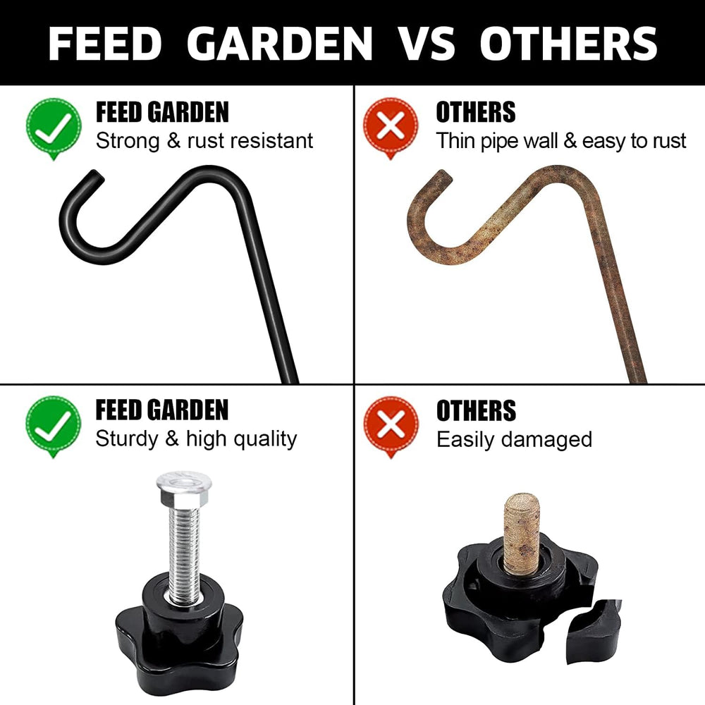 FEED GARDEN bird feeder hanger holding bird feeder