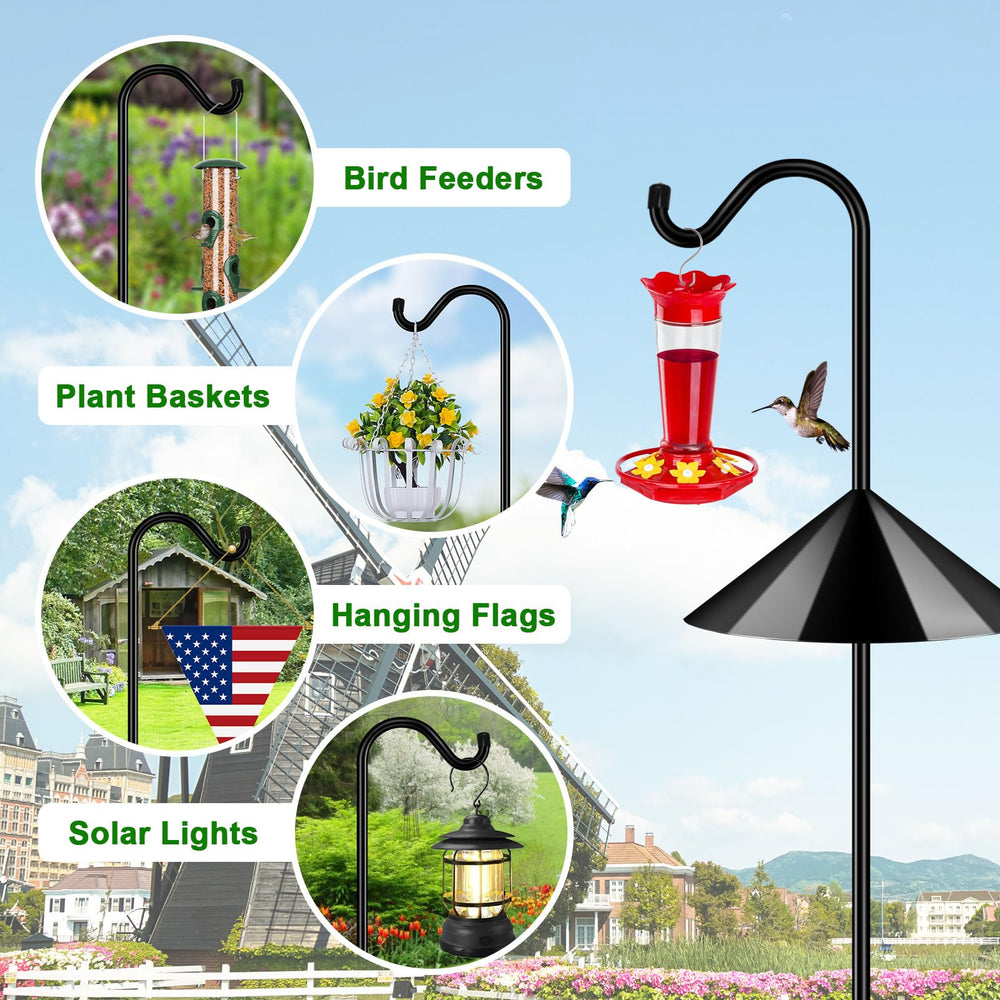FEED GARDEN Bird Feeder Pole in a garden setting