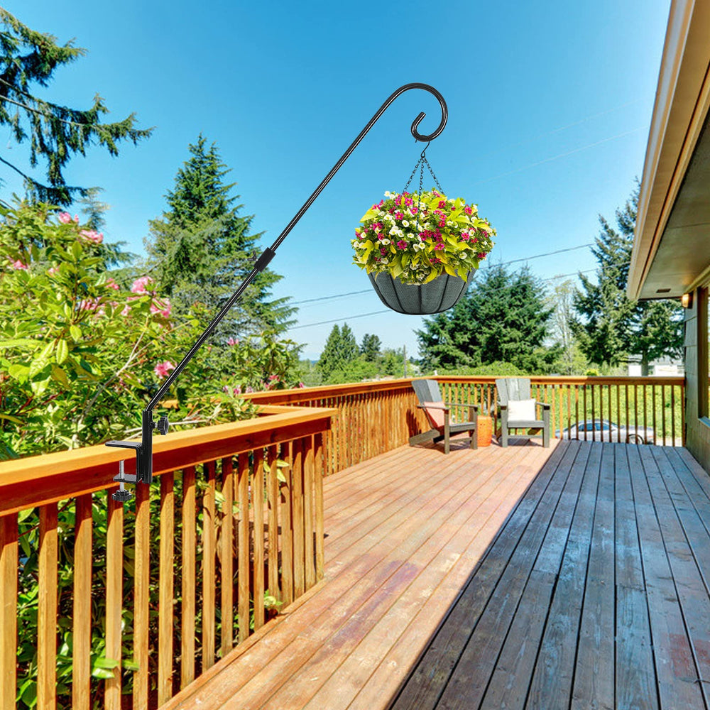 FEED GARDEN deck hook displayed on a balcony railing