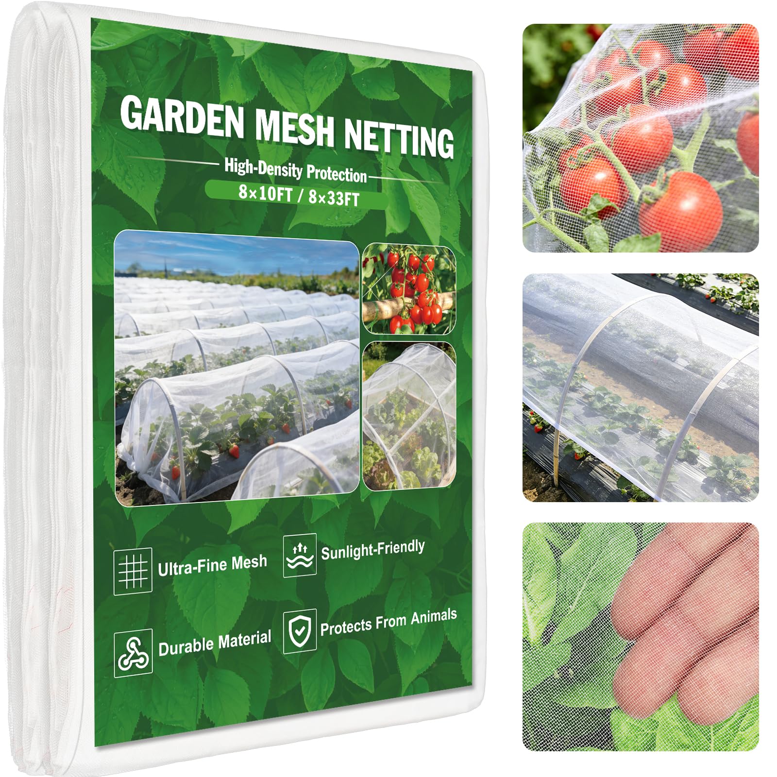 FEED GARDEN Garden Netting 8x33FT front view