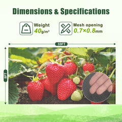 FEED GARDEN Garden Netting 8x33FT mesh detail
