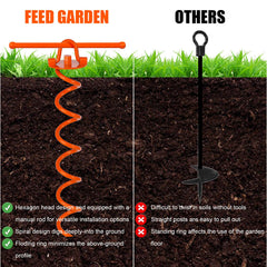 FEED GARDEN Ground Anchor showing spiral design