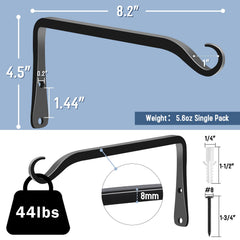 FEED GARDEN Hanging Plant Bracket side view with screws