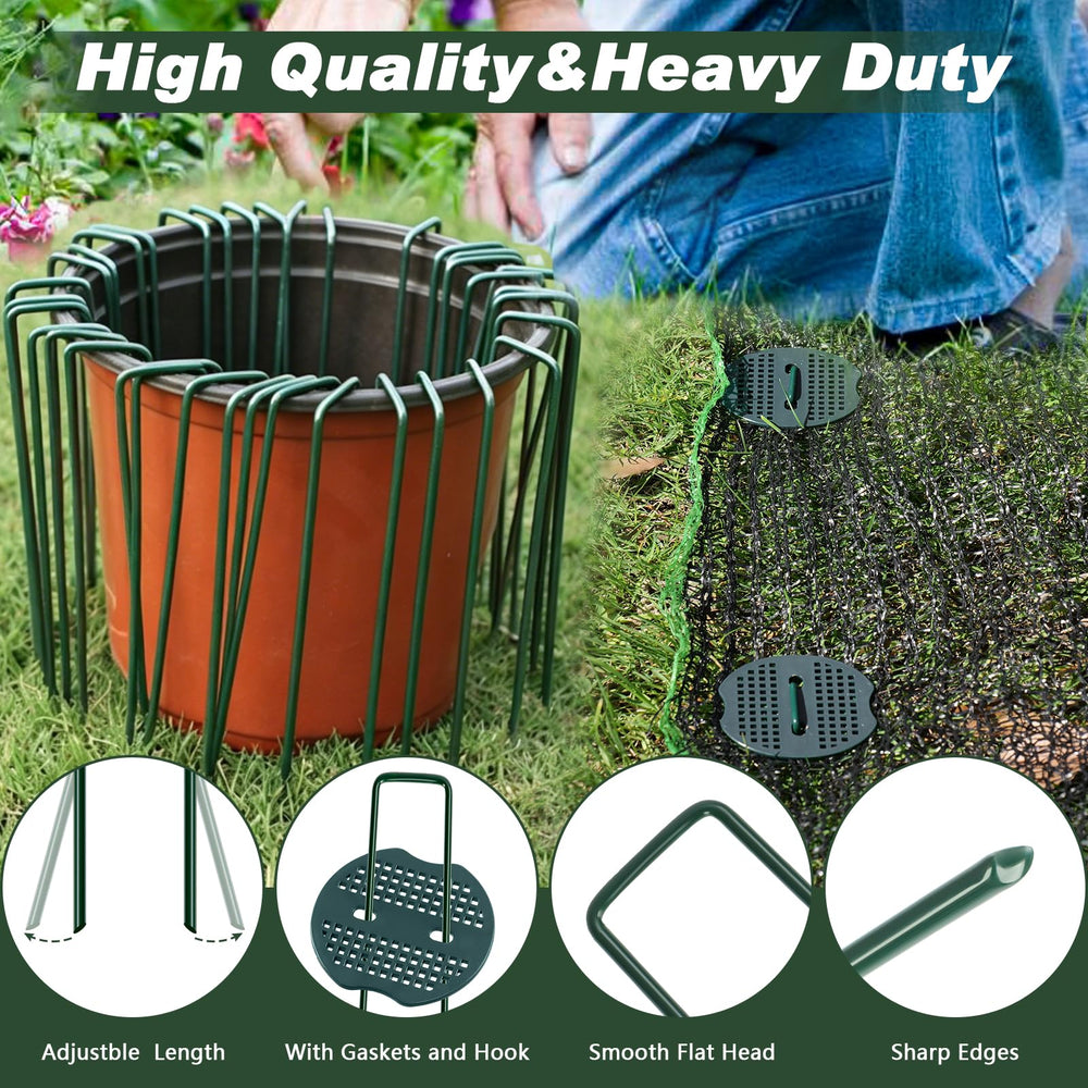 FEED GARDEN landscape staples showing sharp ends for easy installation