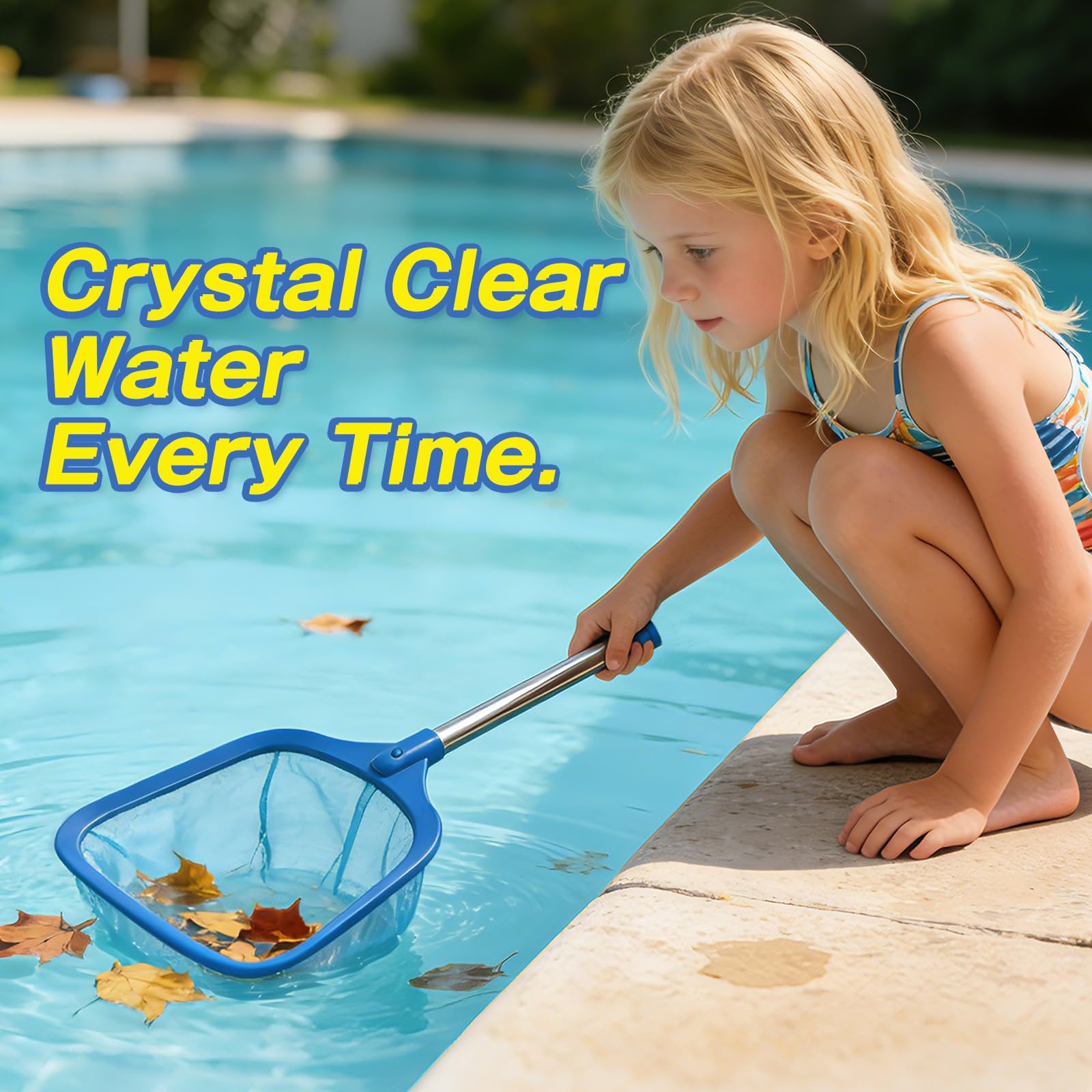 FEED GARDEN Pool Skimmer with pole detached