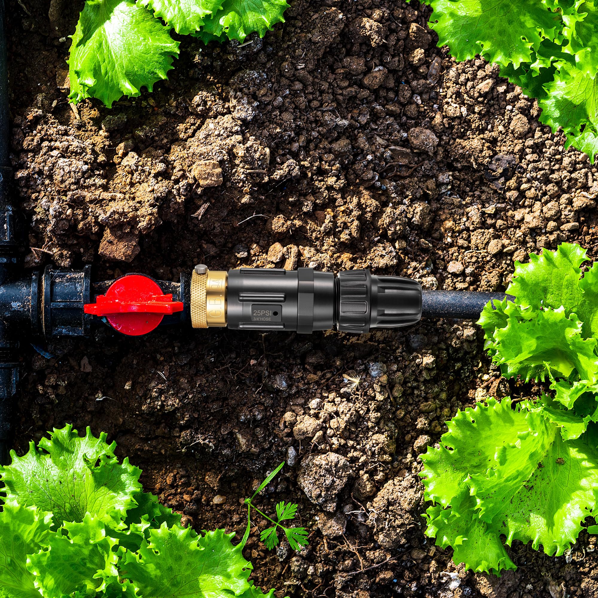 Feekoon Drip Irrigation Adapter Kit pressure regulator included