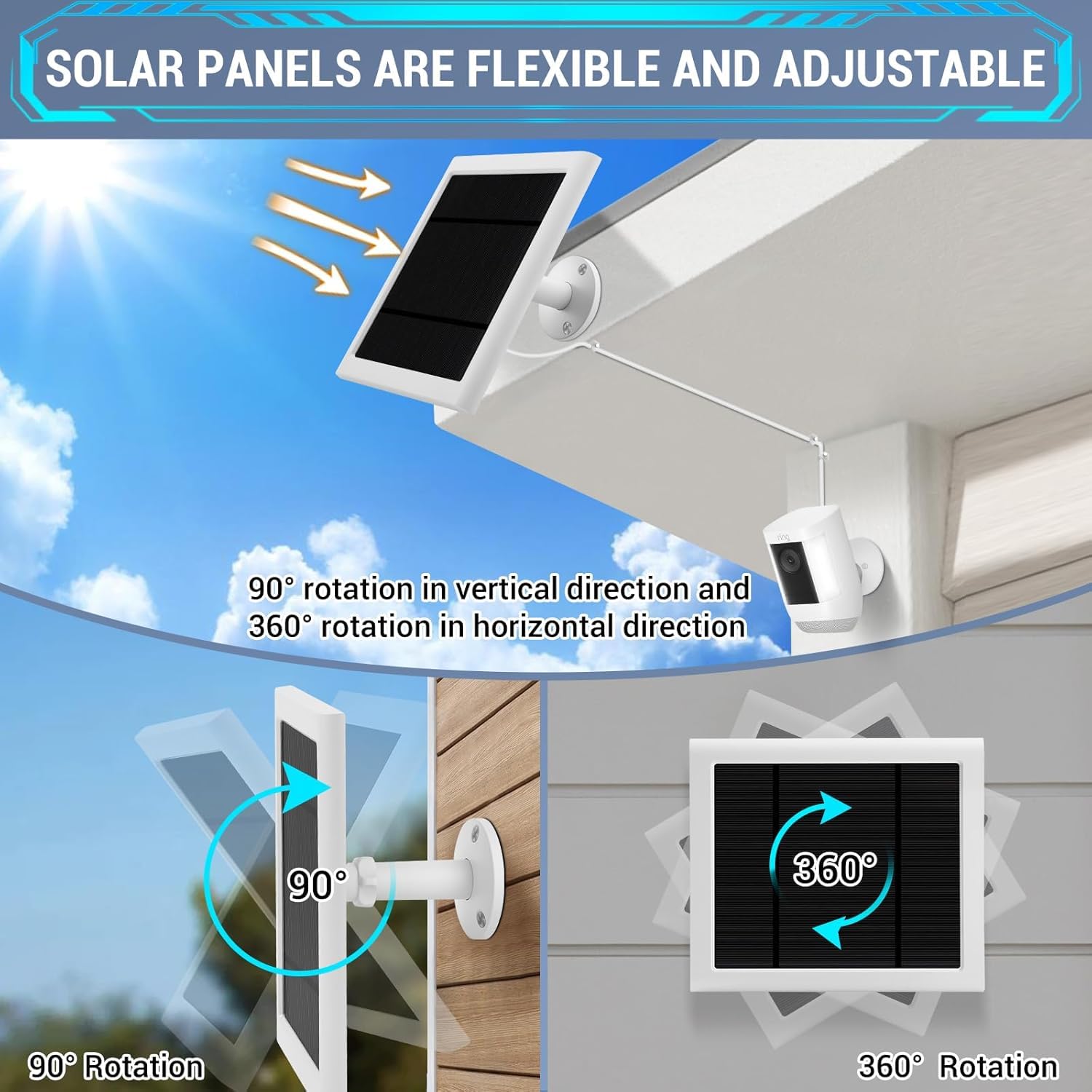 Fehuatenda Solar Panel installation with Ring camera