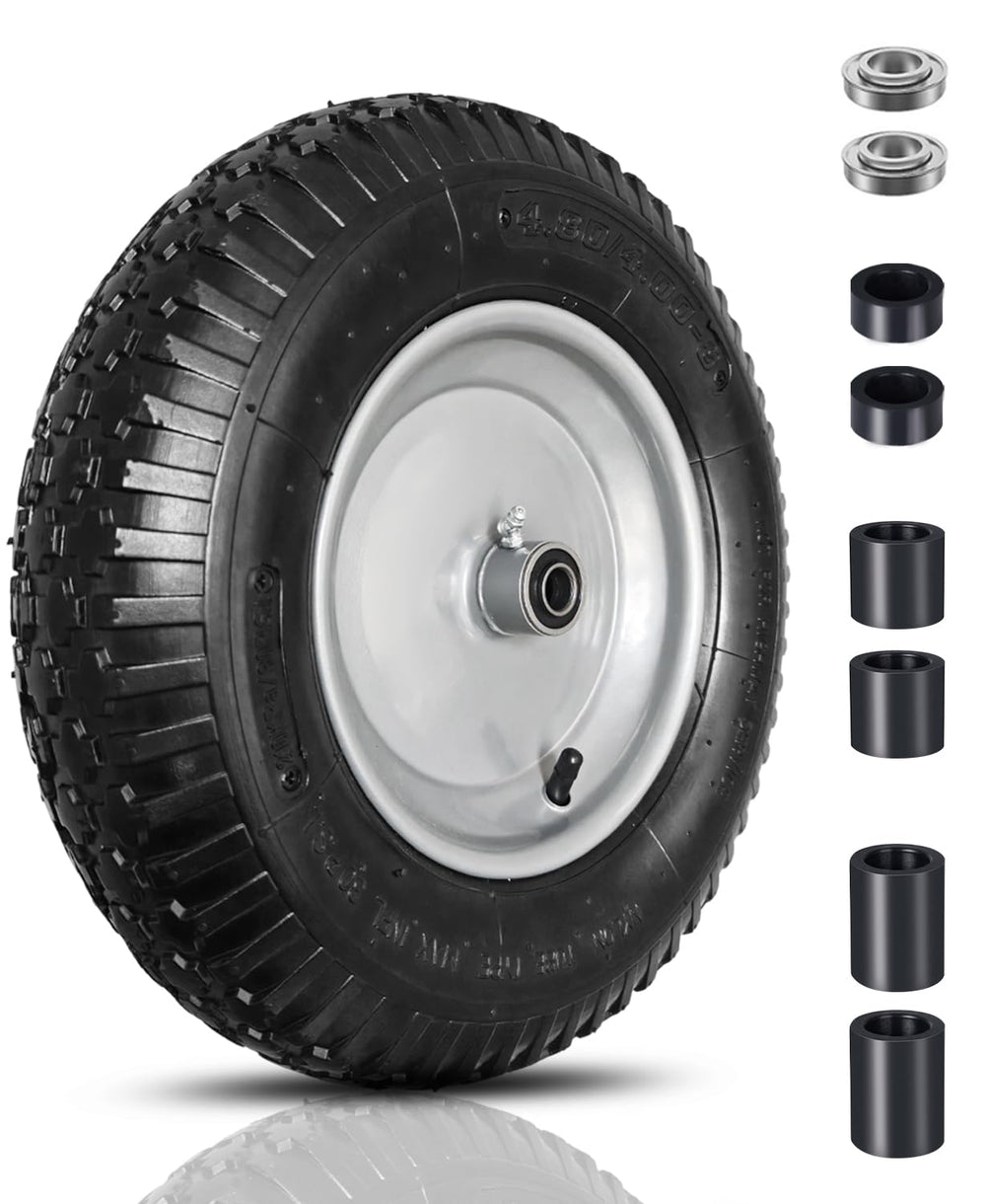 FEILOONG 14.5 inch pneumatic tire with silver rim
