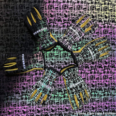 FEISHDEK Kids Work Gloves side view, showing elastic cuff