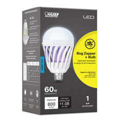 Feit Electric LED Bug Zapper Light Bulb front view with 5000K daylight