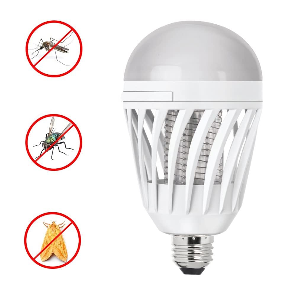 Feit Electric LED Bug Zapper Light Bulb in outdoor setting