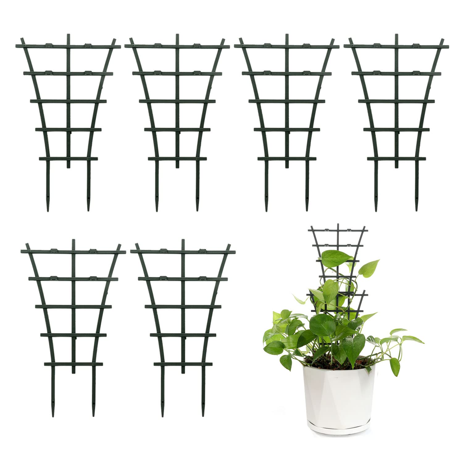 Feitore 6 Pcs Indoor Plant Trellis stacked for climbing plants