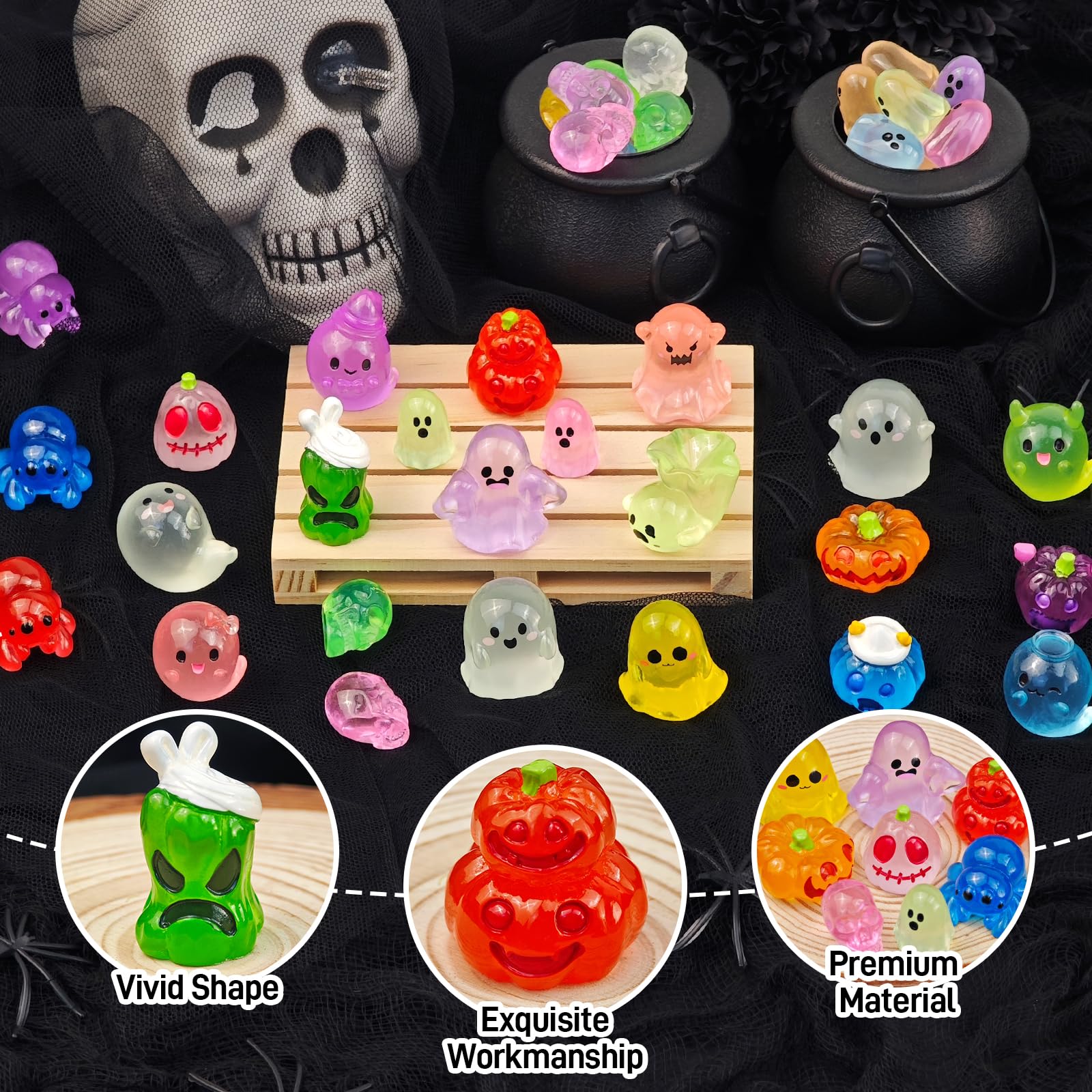 Feivando mini figures displayed on a garden table