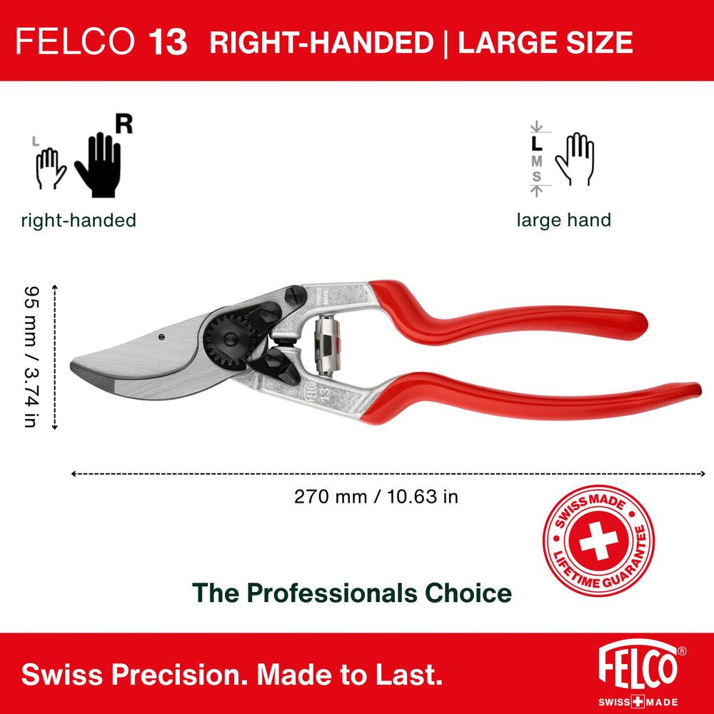 FELCO F-13 Pruning Shears in use on tree branches