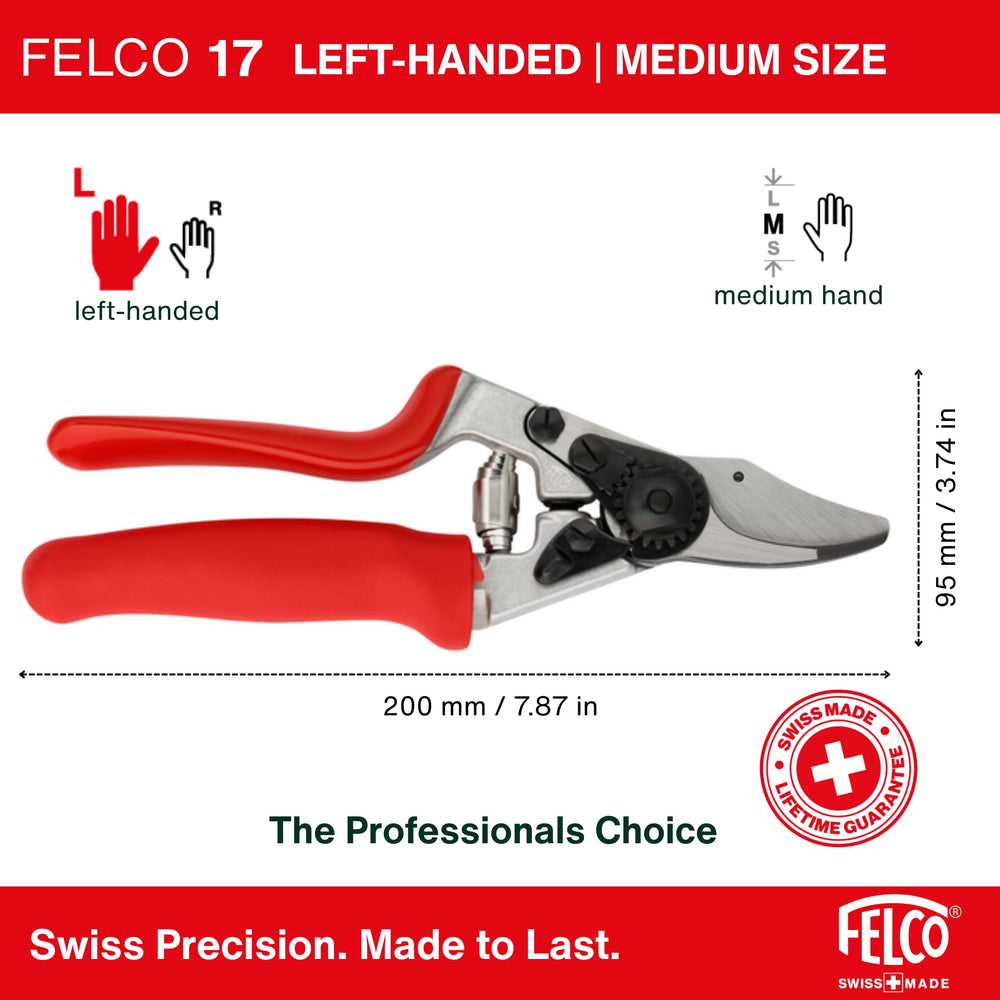 FELCO F17 pruning shears with adjustment tool included