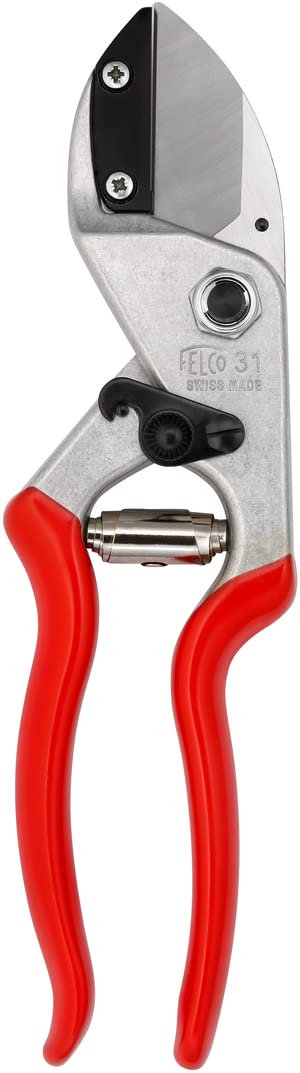 FELCO F31 pruning shears featuring anvil blade and aluminum handle