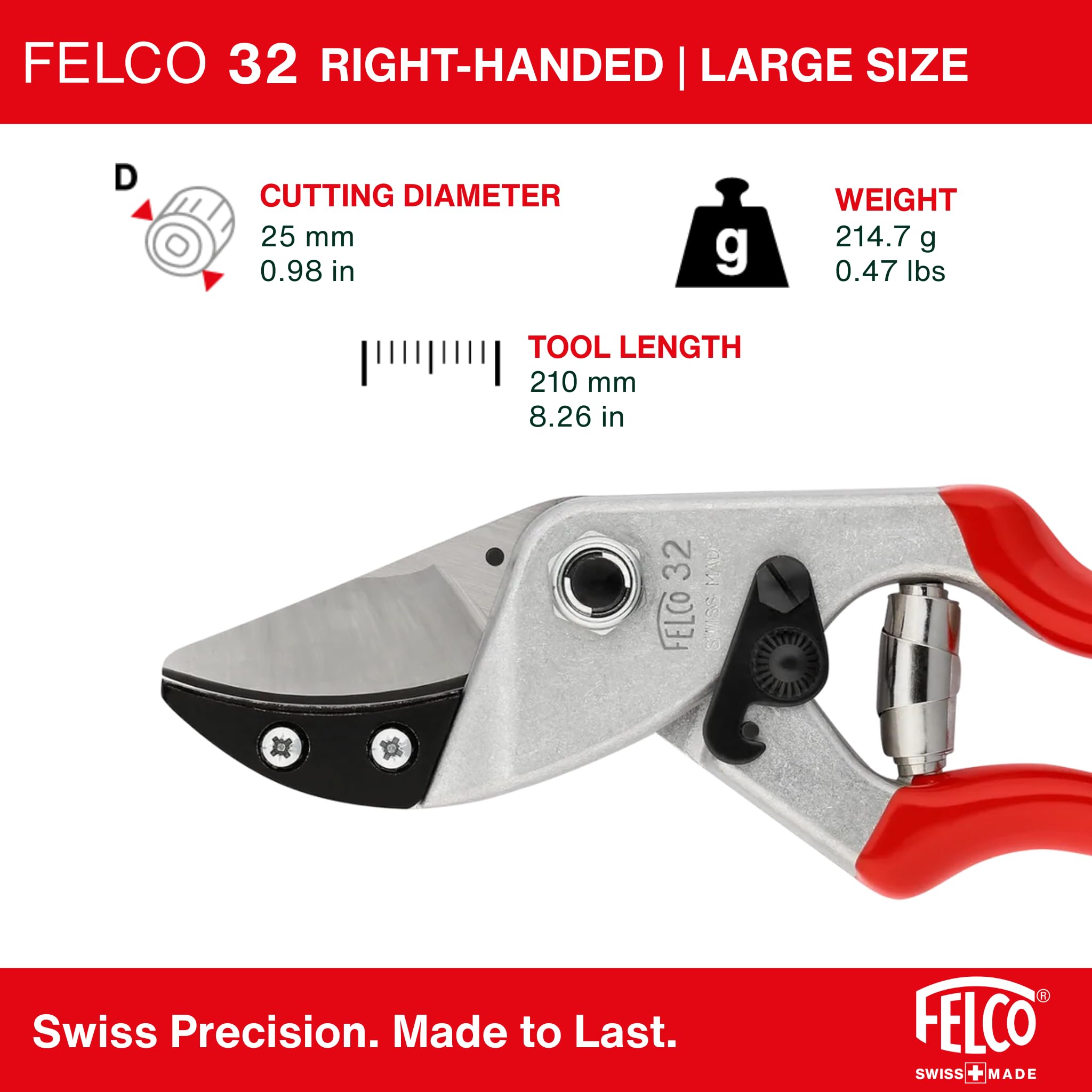 FELCO F32 pruning shears in a gardening setting
