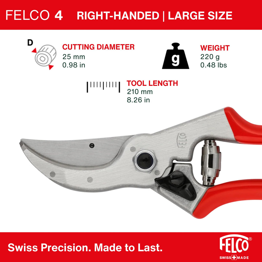 FELCO F4 shears in a gardening setting