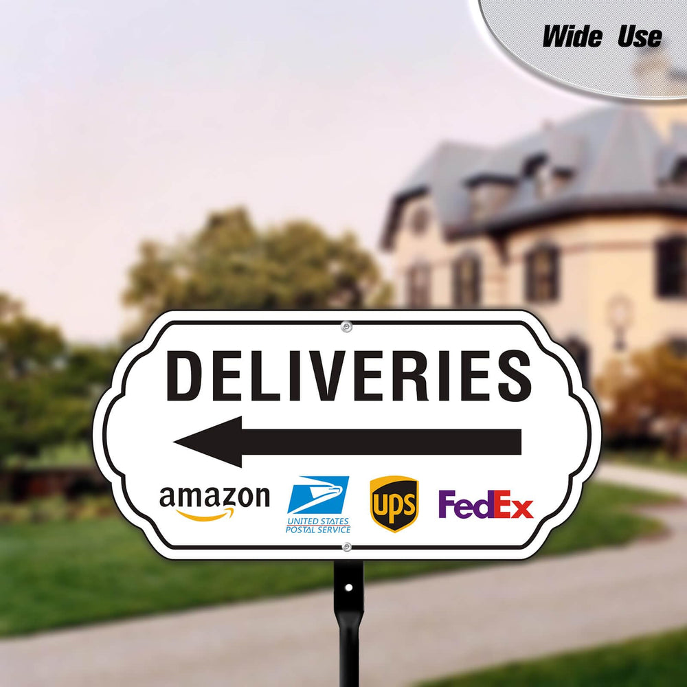 Felexdo Deliveries Sign displayed on a lawn