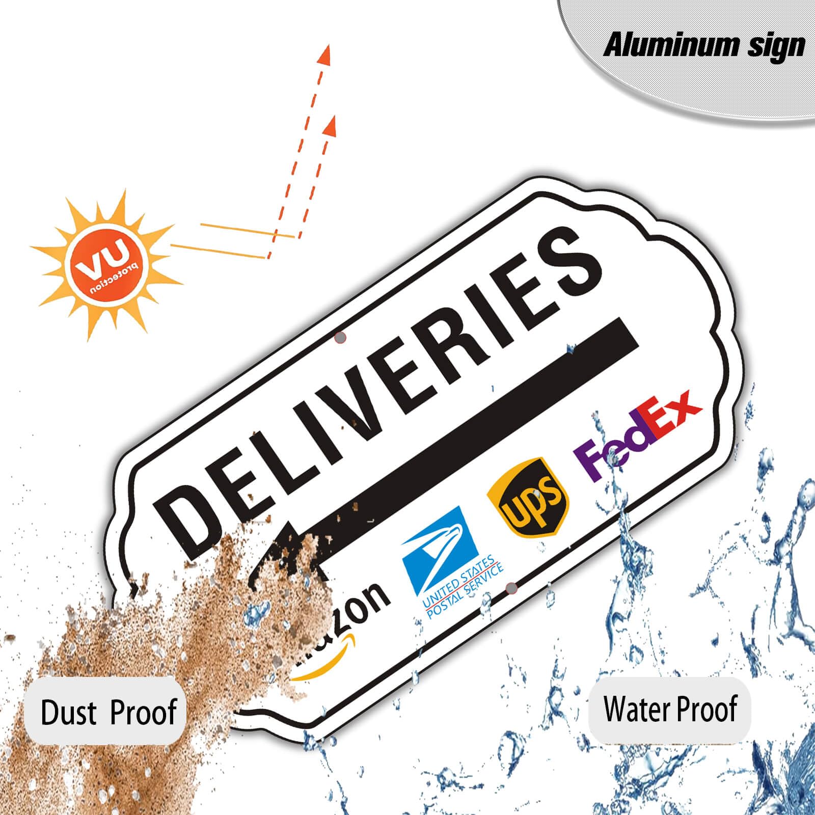 Felexdo Deliveries Sign next to a delivery package