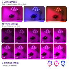 Felibeaco LED Grow Light with adjustable heads