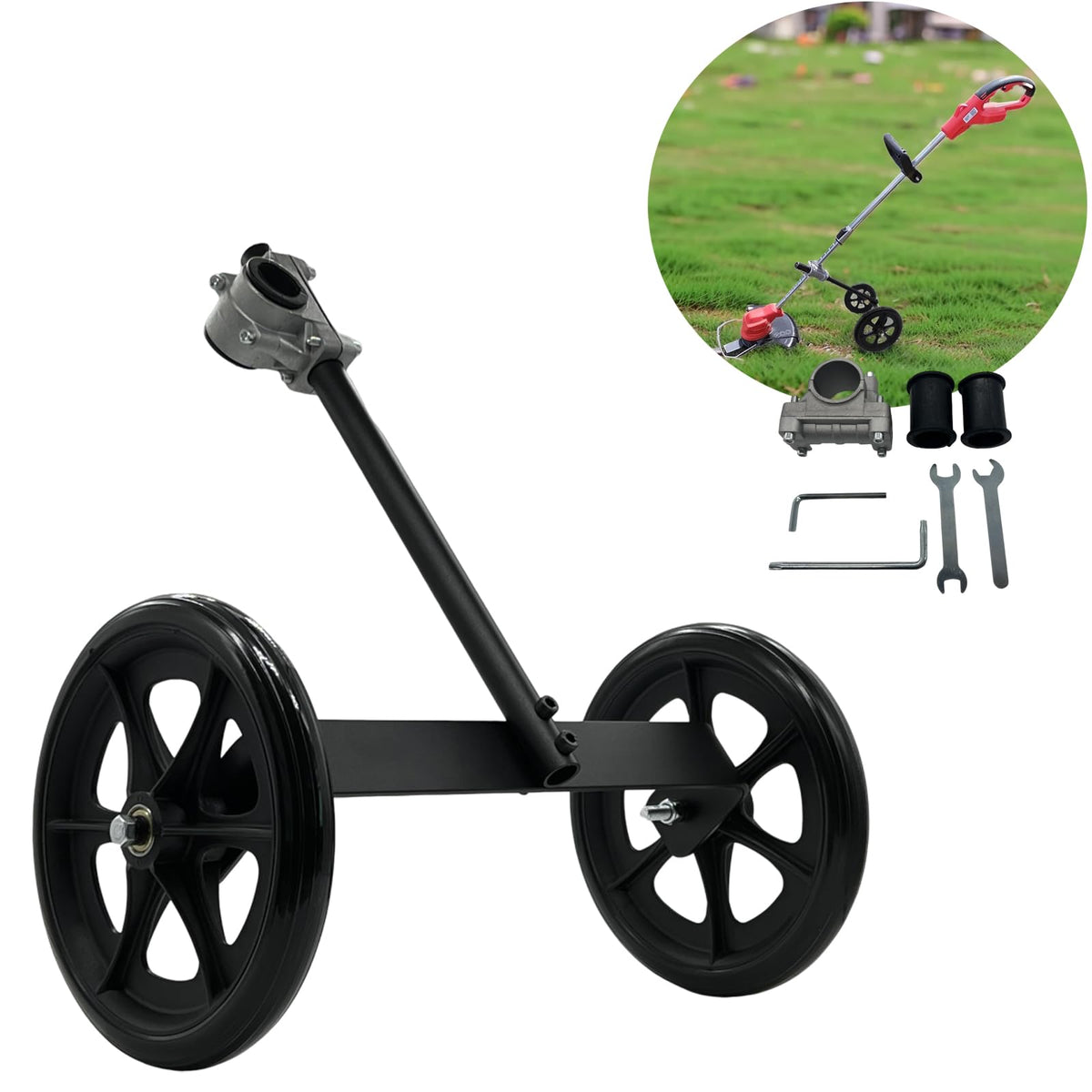 FellDen String Trimmer Wheel Attachment front view