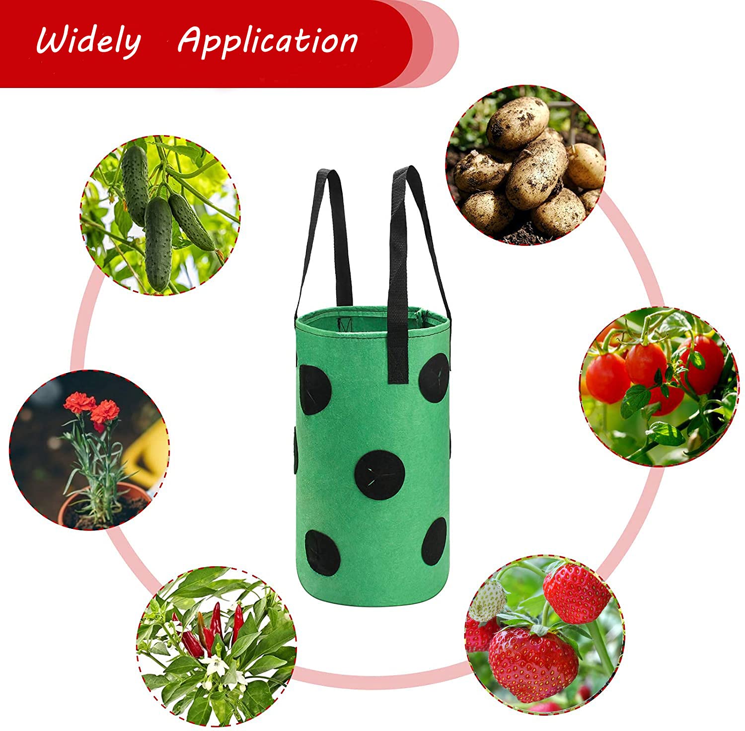 Felt fabric material of SouilGoal Upside Down Tomato Planter