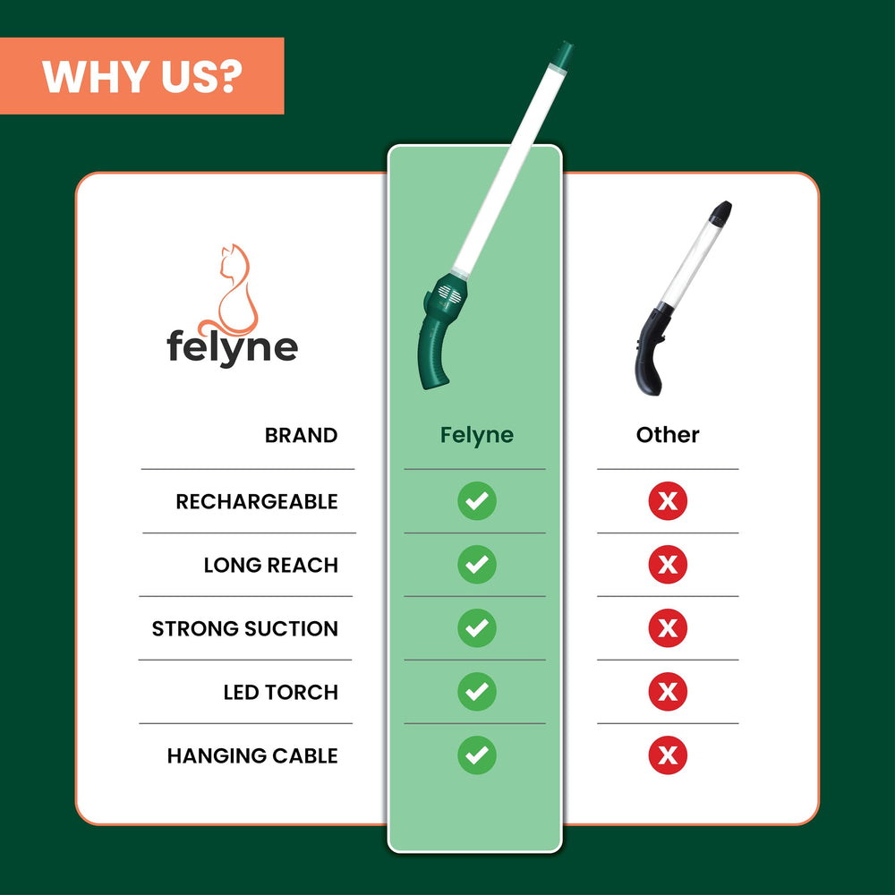 Felyne Bug Catcher Vacuum side view in green