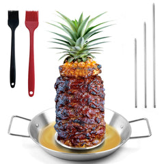 Fengzhe 10'' Vertical Skewer Rack front view with stainless steel finish