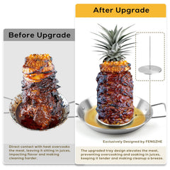 Fengzhe Al Pastor Skewer Rack with skewers in place