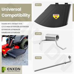 FENXDN 138-7502 Deflector Shield installed on Toro mower