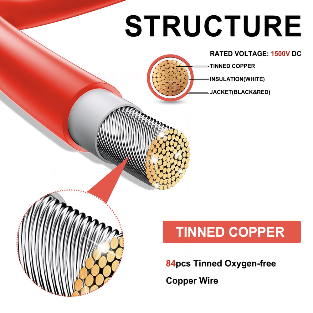 Feotech 10AWG Solar Cable outdoor setup