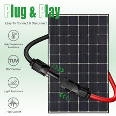 Feotech Solar Extension Cable connectors close-up