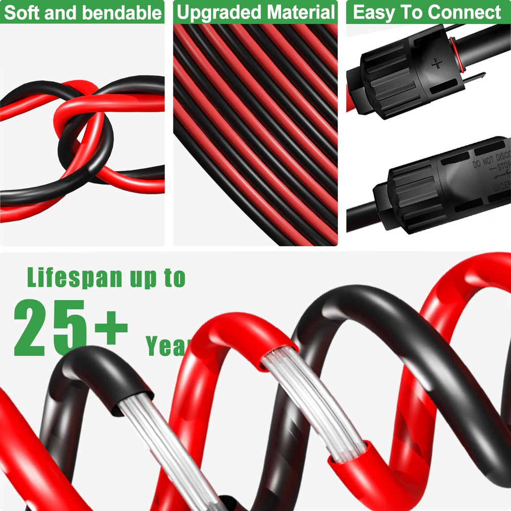 Feotech solar extension cable in an outdoor setting
