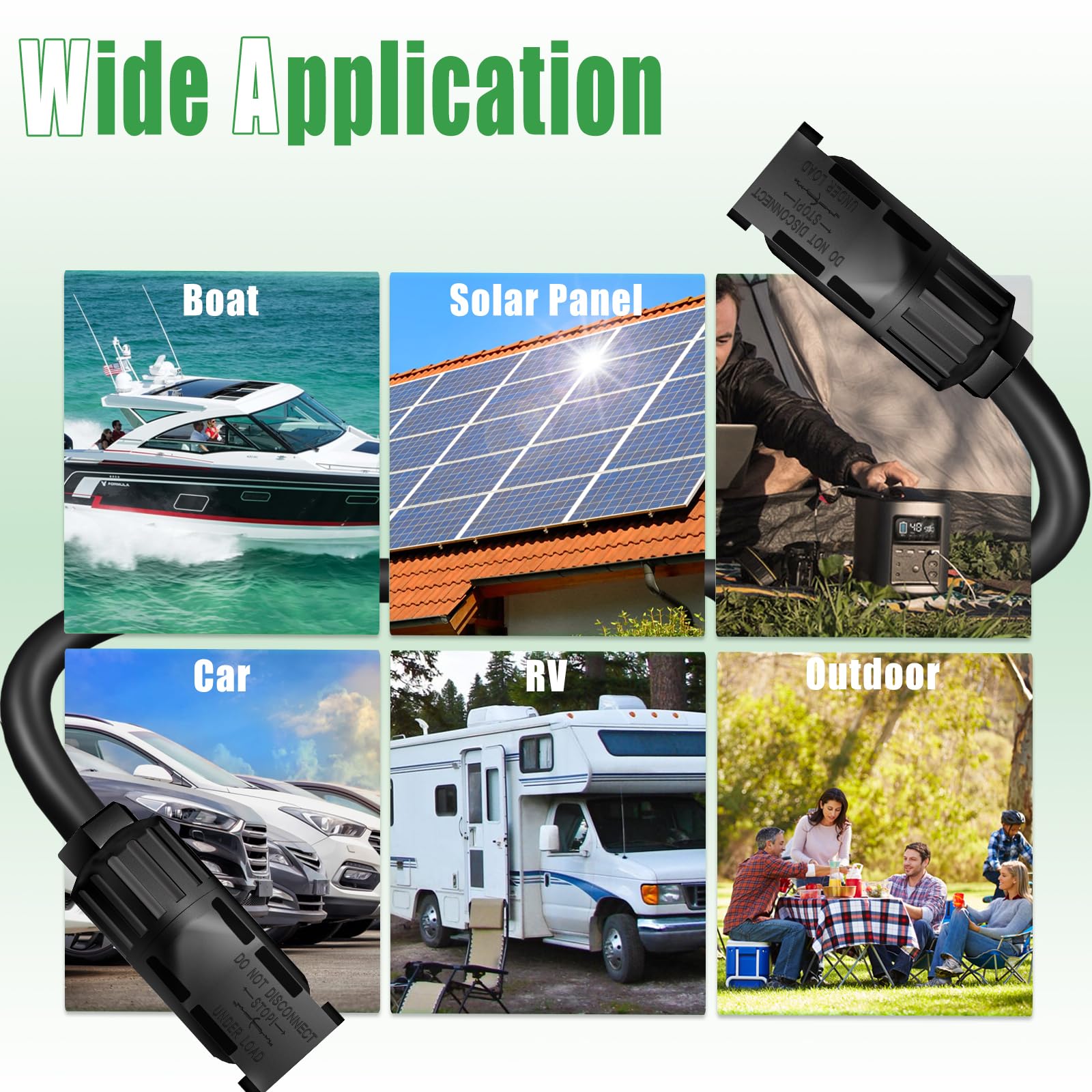 Feotech solar extension cable packaging view