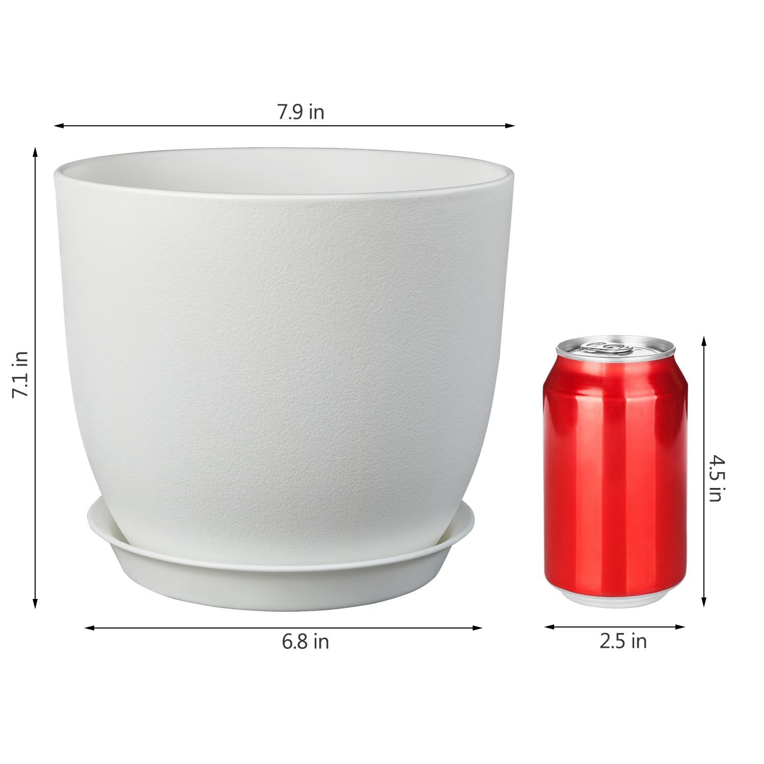 Ferlypote lightweight plastic plant pot close-up