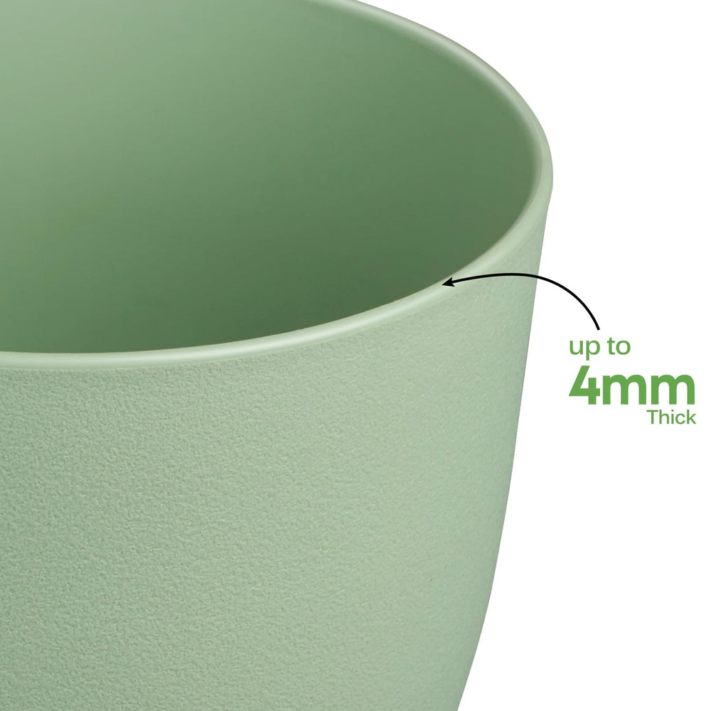 Ferlypote plastic plant pot side view showing depth