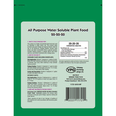 ferti-lome All Purpose Plant Food 20-20-20 label close-up