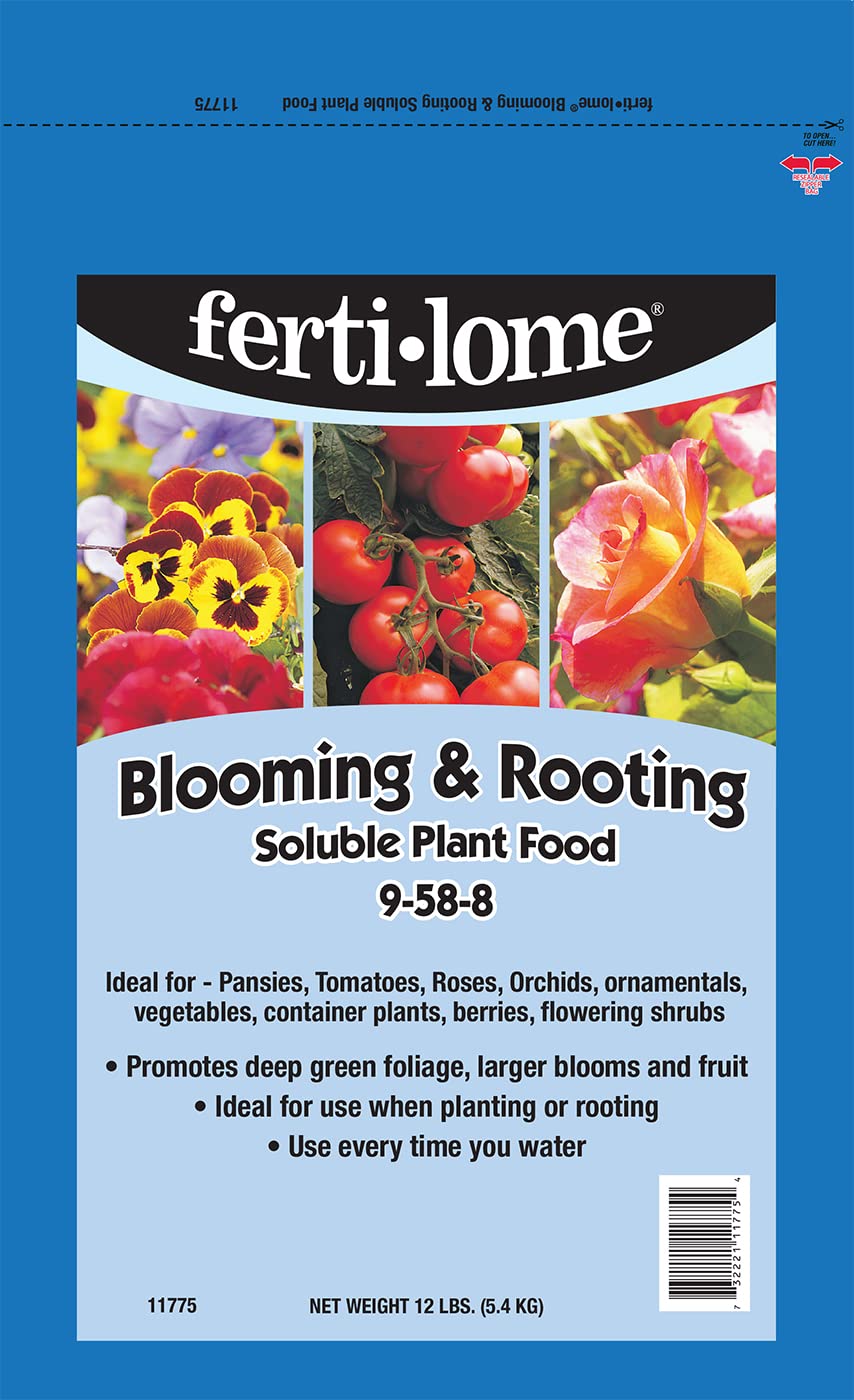 ferti-lome Blooming & Rooting Plant Food 12 lbs bag front view