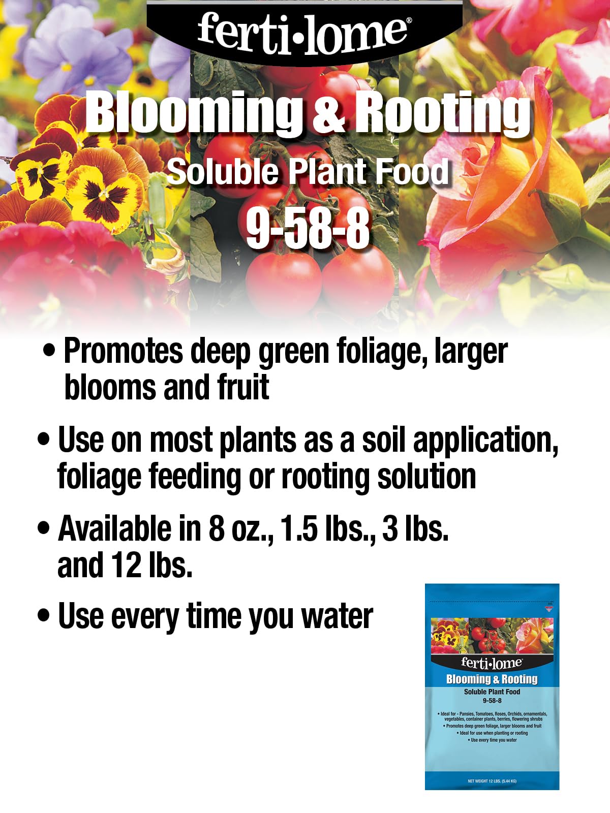ferti-lome Blooming & Rooting Plant Food 9-58-8 granules close-up