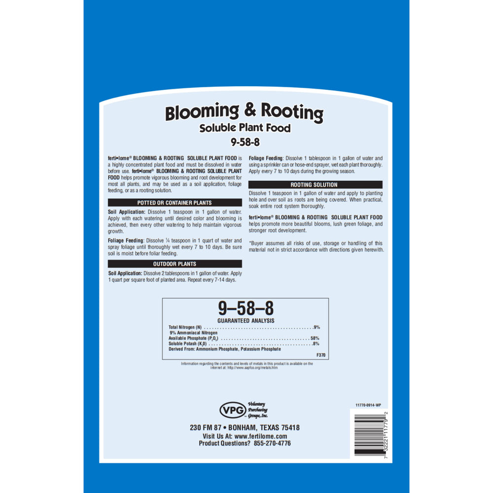ferti-lome Blooming & Rooting Plant Food 9-58-8 granules close-up