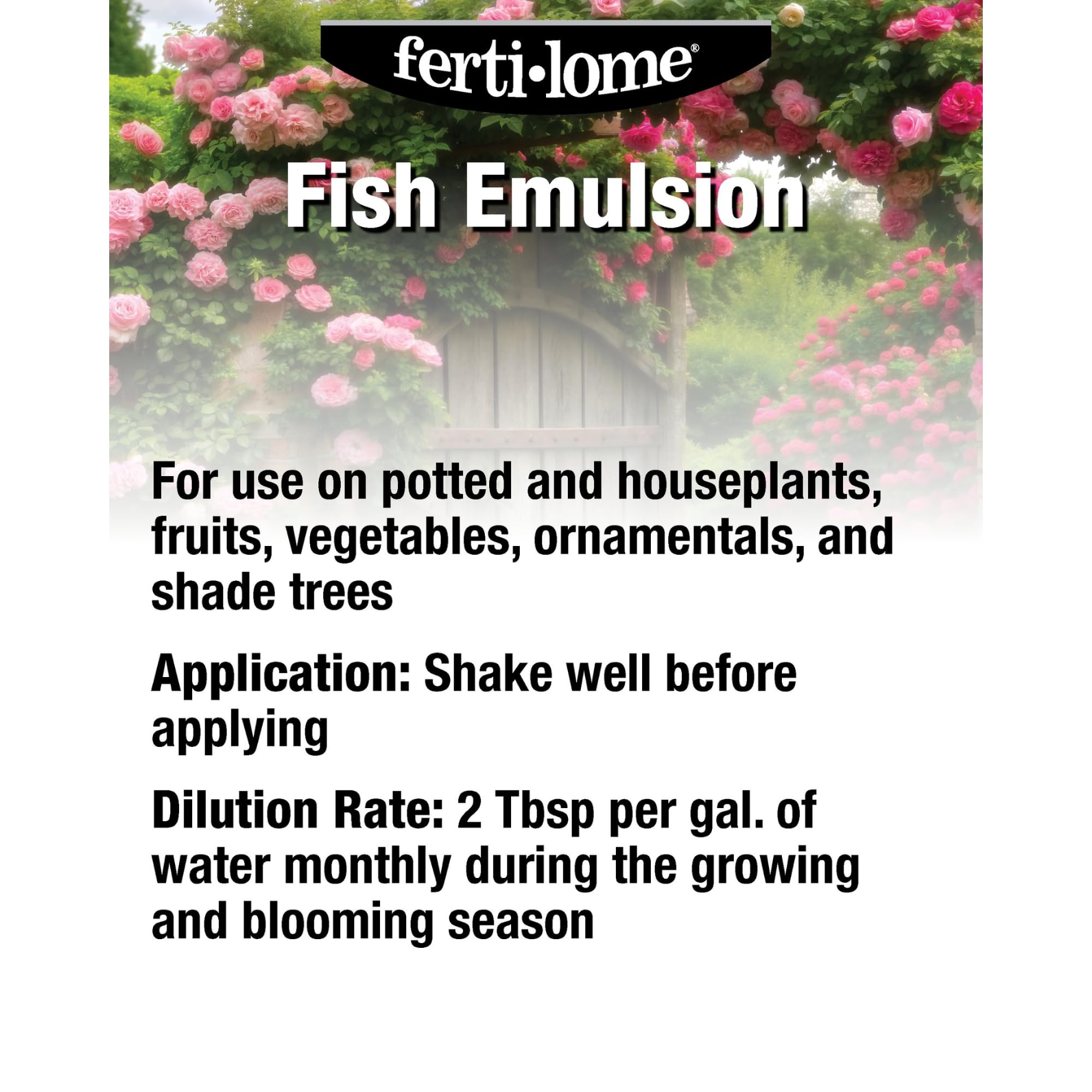 ferti-lome Fish Emulsion Fertilizer 5-1-1 16 oz side view
