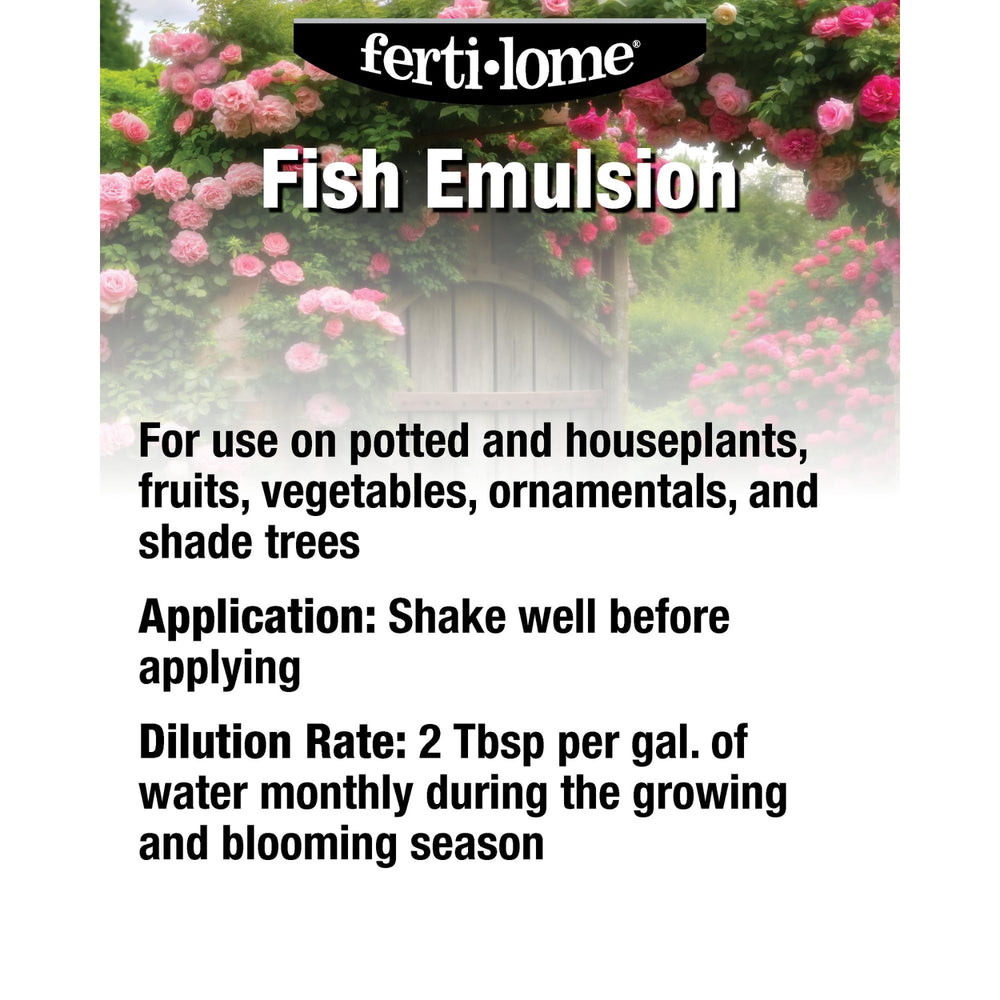 ferti-lome Fish Emulsion Fertilizer 5-1-1 16 oz side view