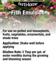 ferti-lome Fish Emulsion Fertilizer application method in garden