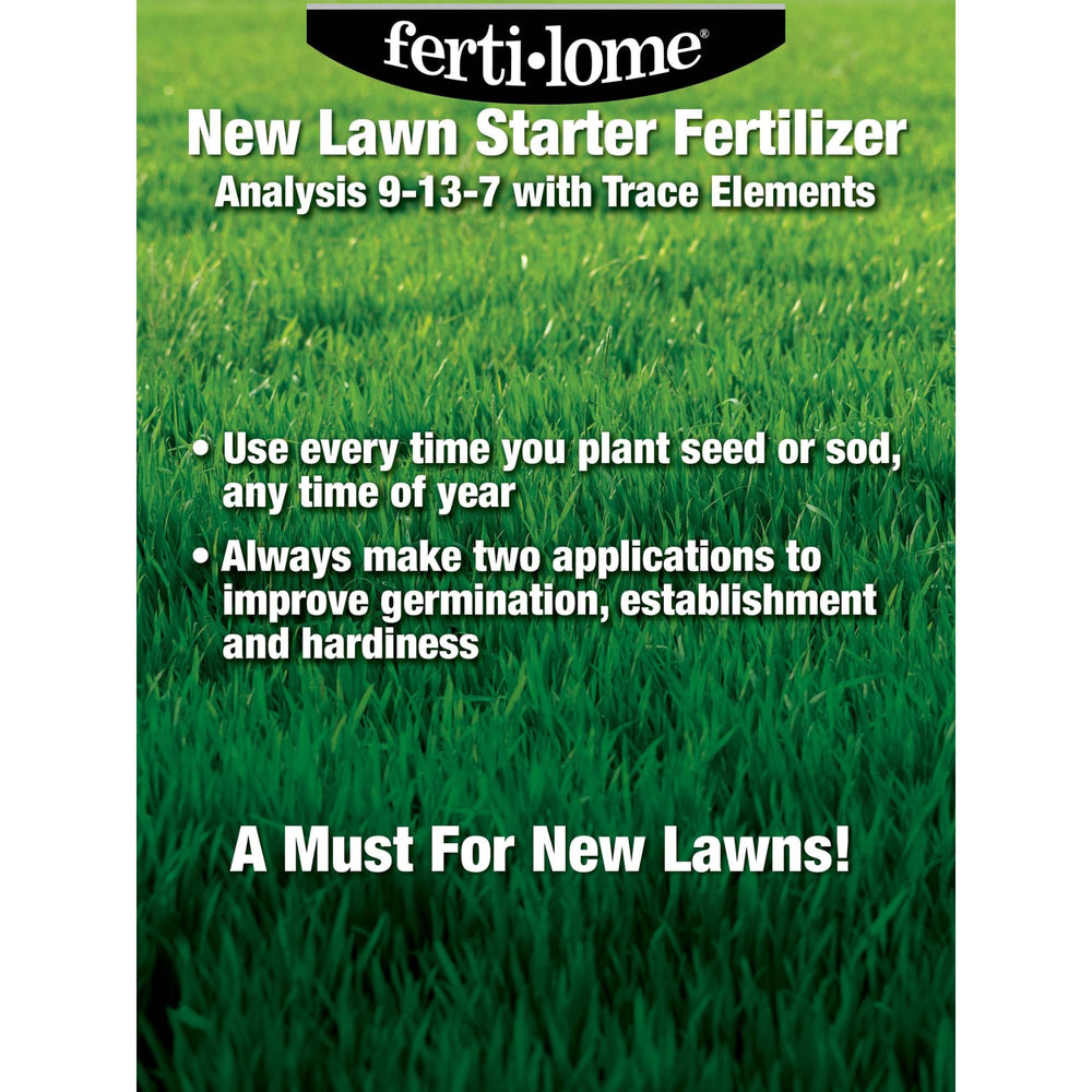 ferti-lome New Lawn Starter Fertilizer 9-13-7 packaging details
