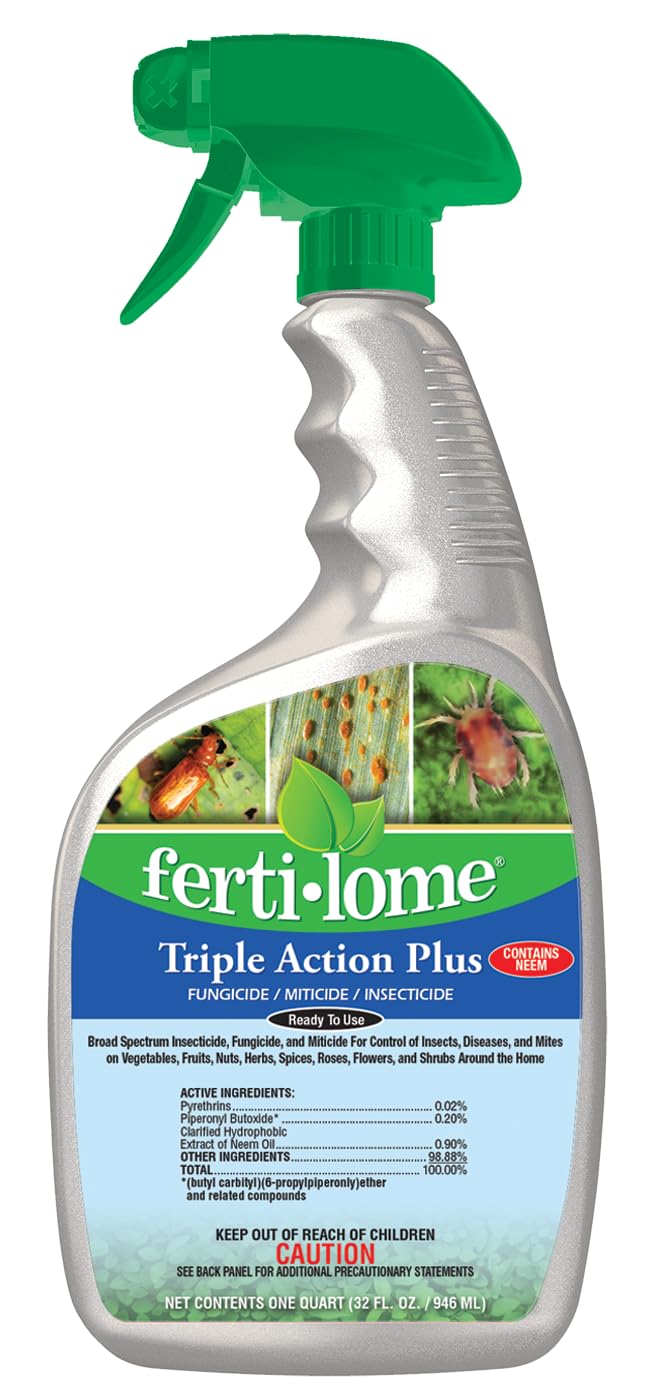 ferti-lome Triple Action Plus Insecticide Fungicide 32 oz front view